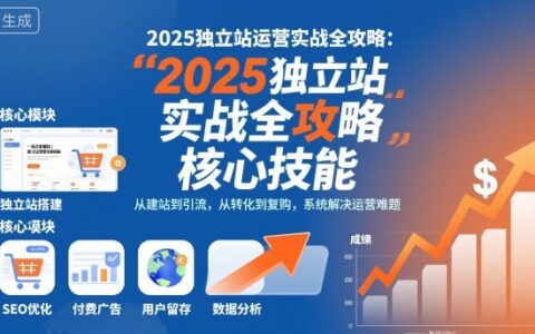 2025獨立站運營實戰全攻略，一站式掌握獨立站運營核心技能