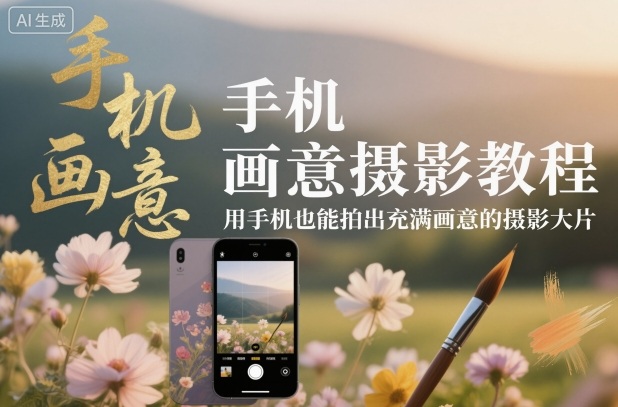 手機畫意攝影教程，用手機也能拍出充滿畫意的攝影大片