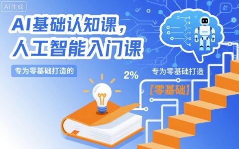AI基礎認知課，專為零基礎打造的人工智能入門課