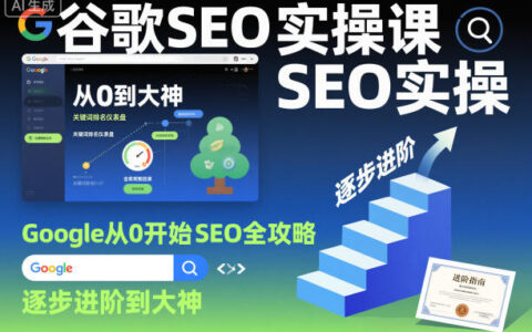 谷歌SEO實操課，Google從0開始SEO全攻略，逐步進階到大神