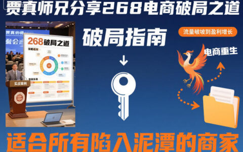 賈真師兄分享268電商破局之道-適合所有陷入泥潭的商家