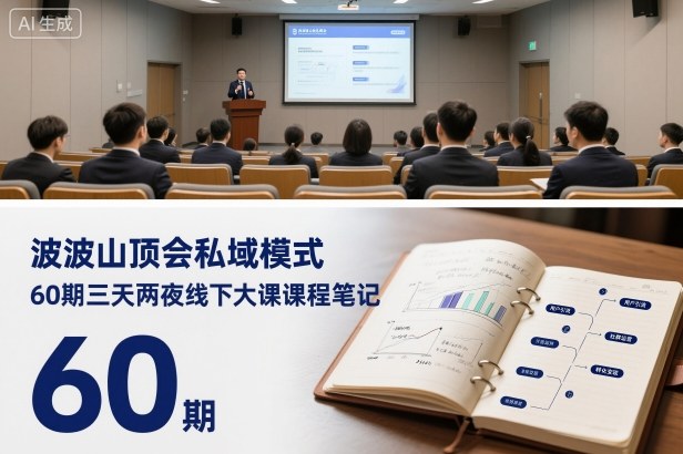 波波山頂會私域模式60期三天兩夜線下大課課程筆記（文檔）