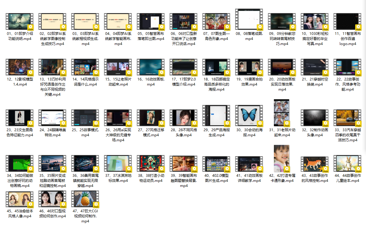 即夢AI使用實戰視頻教程，免費分享