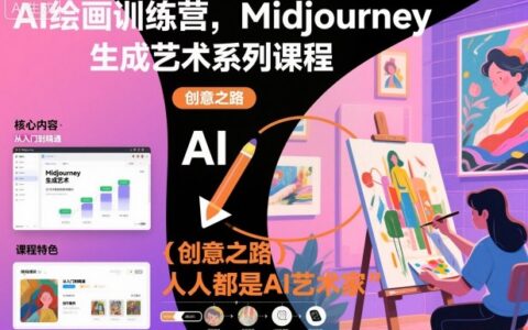 AI繪畫訓練營，Midjourney生成藝術系列課程，人人都是AI藝術家