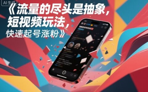 流量的盡頭是抽象，抽象新奇特短視頻玩法，快速起號漲粉