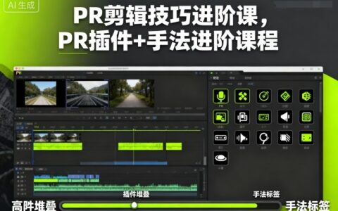 PR剪輯技巧進階課，PR插件+手法進階課程