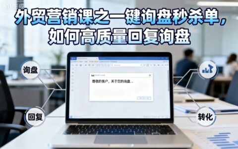 外貿(mào)營銷課之一鍵詢盤秒殺單，如何高質(zhì)量回復詢盤