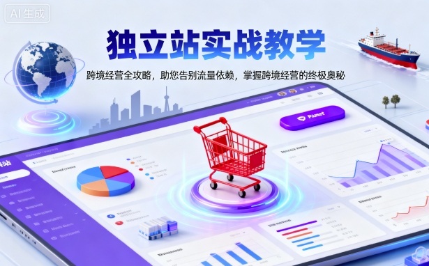 獨立站實戰教學，跨境經營全攻略，助您告別流量依賴，掌握跨境經營的終極奧