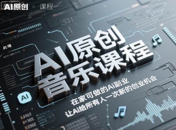 AI原創音樂課程,在家可做的Ai副業,讓Ai給所有人一次新的創業機會