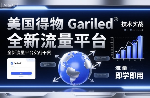 美國(guó)得物Gariled技術(shù)實(shí)戰(zhàn)，全新流量平臺(tái)?實(shí)戰(zhàn)干貨，即學(xué)即用