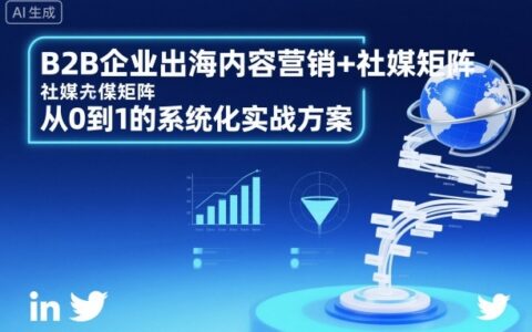 B2B企業(yè)出海內(nèi)容營銷+社媒矩陣，從0到1的系統(tǒng)化實戰(zhàn)方案