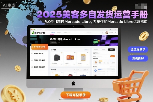 2025美客多自發貨運營手冊：從0到1精通Mercado Libre，系統性的Mercado Libre運營指南