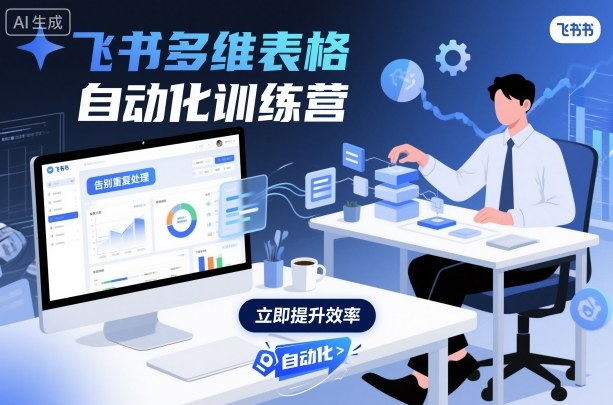 飛書多維表格自動化訓(xùn)練營，手把手教你告別重復(fù)處理，用多維表格開啟高效辦公新模式