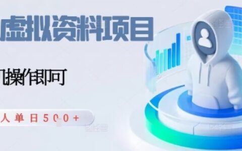 閑魚虛擬資料項目，每天一小時，新人日入5張