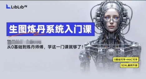 LibLibAI哩布哩布生圖煉丹系統(tǒng)入門課，從生圖到煉丹，只學(xué)這一門就夠了
