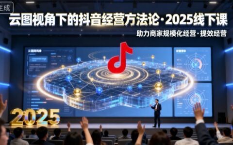 云圖視角下的抖音經營方法論，2025線下課，助力商家規?；洜I，提效經營（錄音+字幕）