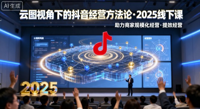 云圖視角下的抖音經營方法論，2025線下課，助力商家規模化經營，提效經營（錄音+字幕）