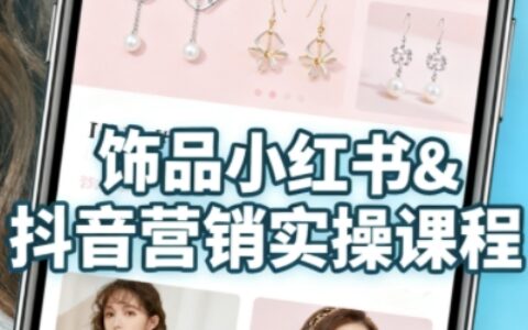 抖音+小紅書飾品賣貨：貨源、開店、內容全教會，讓新手快速掌握飾品線上營銷全流程，輕松開啟變現路