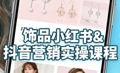 抖音+小紅書飾品賣貨：貨源、開店、內容全教會，讓新手快速掌握飾品線上營銷全流程，輕松開啟變現路