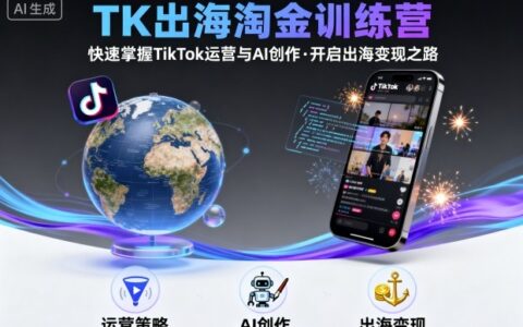 TK出海淘金訓練營，助你快速掌握TikTok運營與AI創(chuàng)作，開啟出海變現(xiàn)之路