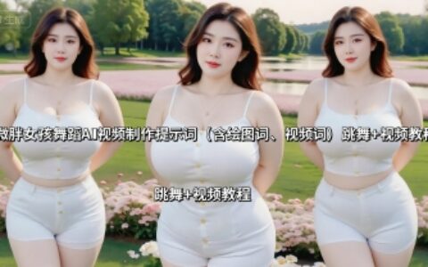 微胖女孩舞蹈AI視頻制作提示詞（含繪圖詞、視頻詞） 跳舞+視頻教程