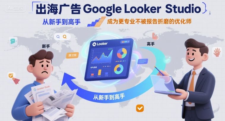 出海廣告Google Looker Studio從新手到高手,成為更專(zhuān)業(yè)不被報(bào)告折磨的優(yōu)化師