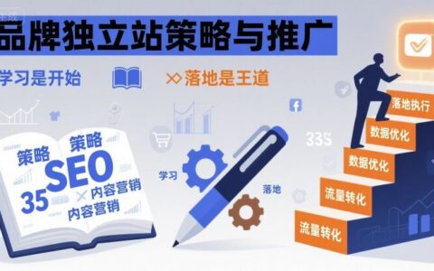 品牌獨(dú)立站策略與推廣，學(xué)習(xí)是開(kāi)始，落地是王道