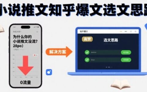 為什么你的小說(shuō)推文沒流量？小說(shuō)推文知乎爆文選文思路