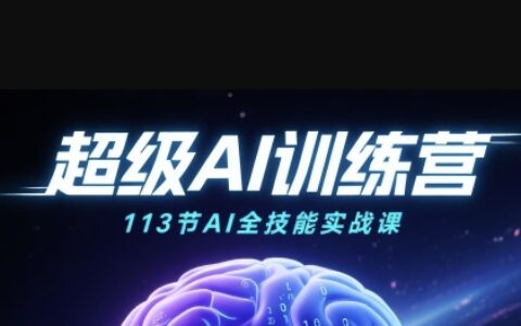 超級AI視頻：繪畫、帶貨、職場全場景113節通關課，解鎖AI無限可能，開啟精彩AI之旅