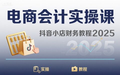 電商會(huì)計(jì)實(shí)操課-抖音小店財(cái)務(wù)教程2025