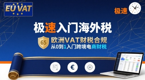 極速入門海外稅，歐洲VAT財稅合規，從0到1入門跨境電商財稅