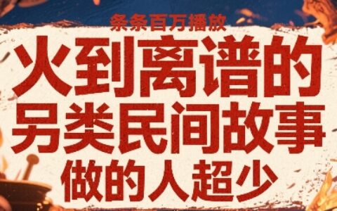 火到離譜的另類民間故事，條條百W播放，做的人超少