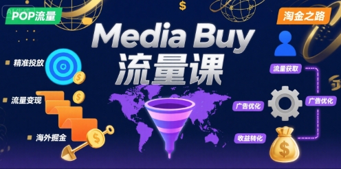 Media Buy之POP流量課,帶你開啟海外Media Buy淘金之路