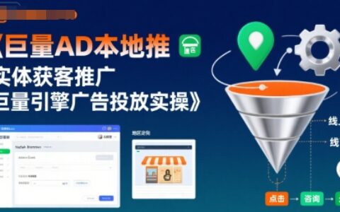 巨量AD本地推實體獲客推廣，巨量引擎廣告投放實操