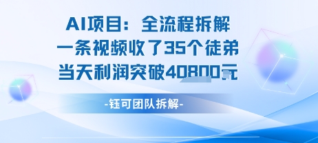 AI收徒變現閉環:一條視頻收35人,日入1k+(附完整SOP)