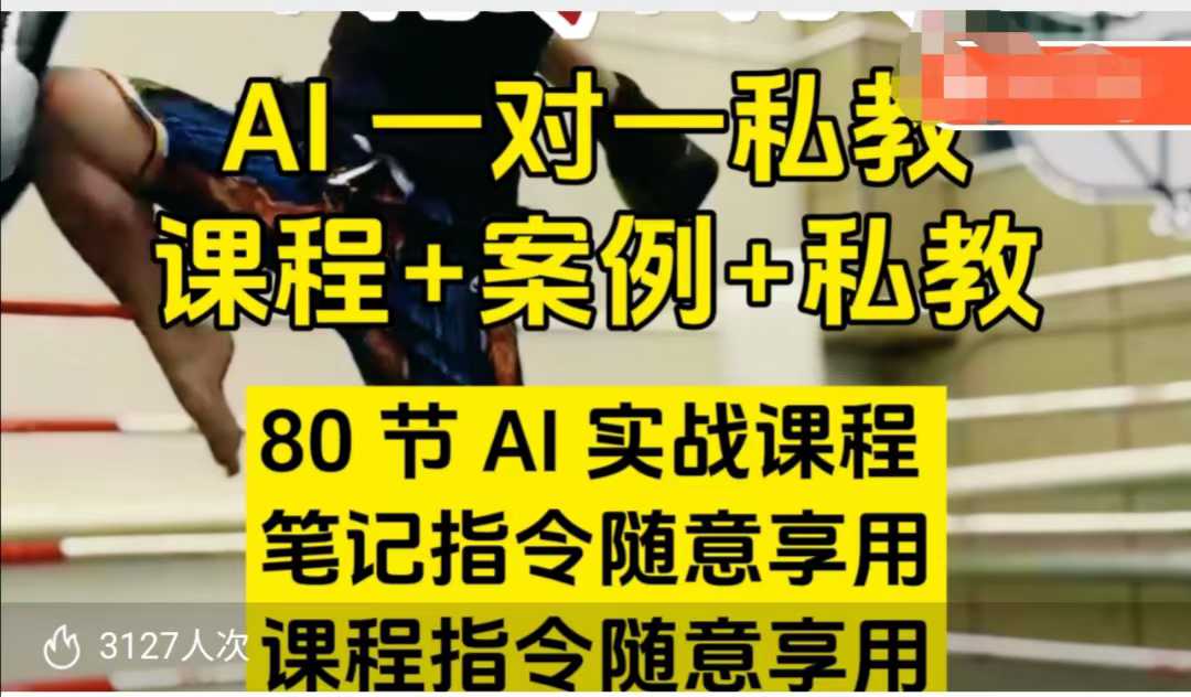 AI指令實戰(zhàn)課,課程+案例,80節(jié)AI實戰(zhàn)課程,筆記指令隨意享用,課程指令隨意享用(更新7月)
