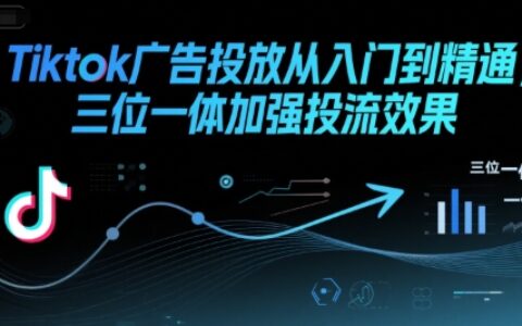 Tiktok廣告投放從入門到精通，三位一體加強投流效果