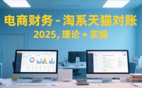 電商財務-淘系天貓對賬2025，理論+實操