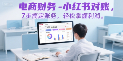 電商財(cái)務(wù)-小紅書(shū)對(duì)賬，7步搞定賬務(wù)，輕松掌握利潤(rùn)