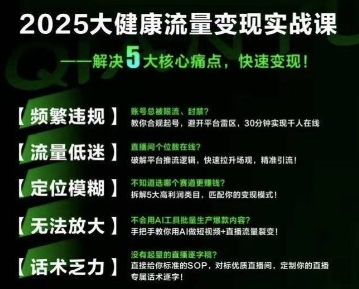 大健康流量全域新增長8.0，三月底線下課視頻，大健康萬億藍海，從類目突圍到模式迭代
