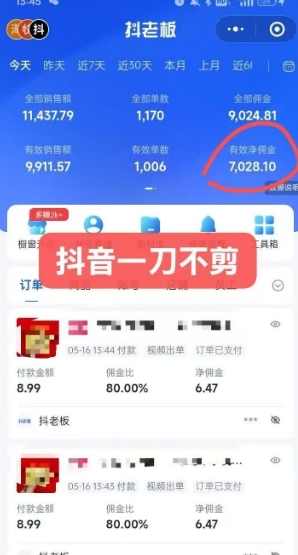 抖音短視頻一刀不剪帶貨，不剪輯，不直播，每天發(fā)個視頻，等著出單獲取帶貨傭金