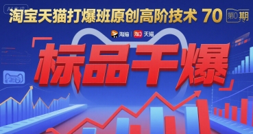 淘寶天貓打爆班原創高階技術第70期：標品干爆