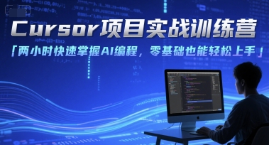 Cursor項目實戰訓練營,兩小時快速掌握AI編程,零基礎也能輕松上手