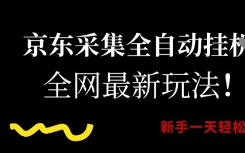 京東采集全自動掛G項目，全網最新玩法新手一天輕松5張【揭秘】
