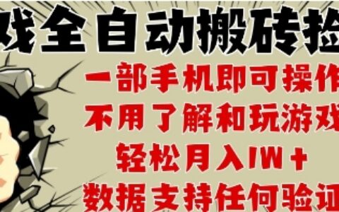 25年CSGO游戲搬磚項目，全自動運行，不需要玩游戲，手機操作日入3張【揭秘】