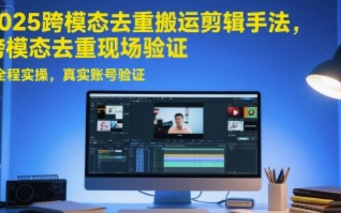 2025跨模態(tài)去重搬運(yùn)剪輯手法，跨模態(tài)去重現(xiàn)場(chǎng)驗(yàn)證 +全程實(shí)操，真實(shí)賬號(hào)驗(yàn)證