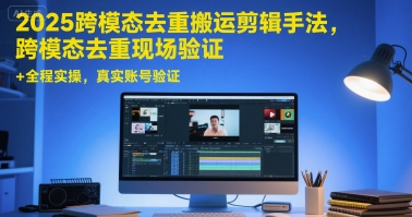 2025跨模態去重搬運剪輯手法,跨模態去重現場驗證 +全程實操,真實賬號驗證