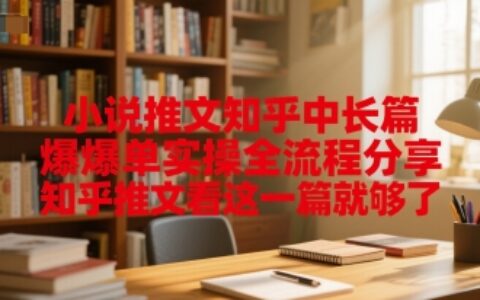 小說推文知乎中長篇爆單實操全流程分享，知乎推文看這一篇就夠了