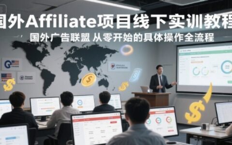 國外Affiliate項目線下實訓教程，國外廣告聯(lián)盟從零開始的具體操作全流程