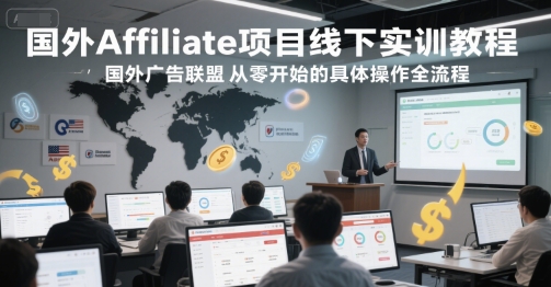 國外Affiliate項目線下實訓教程,國外廣告聯(lián)盟從零開始的具體操作全流程